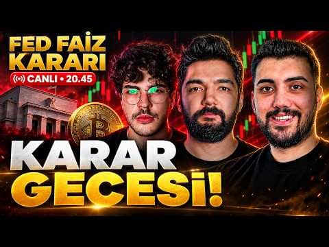 🔴 FED FAİZ KARARI CANLI | Bitcoin ve Altcoinlerde Yön Nereye?