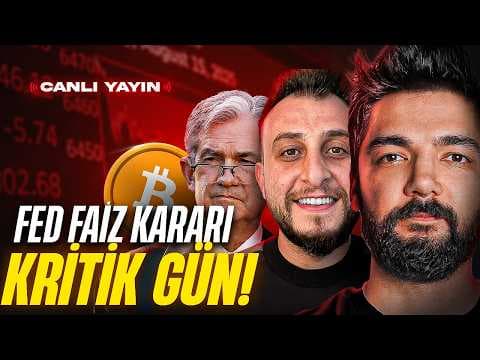 FED FAİZ KARARI AÇIKLANIYOR! SAVAŞ VE FED BİTCOİN'İ ZORLUYOR | ALTIN KRİTİK SEVİYEDE?