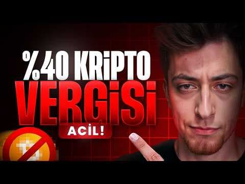 KRİPTO VERGİSİ %40 MI OLDU? ‼️ Kripto Vergi Yasası Tüm Detaylar