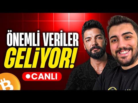 ÖNEMLİ VERİLER GELİYOR! | BİTCOİN VE ALTCOİNLERDE SON DURUM NE?