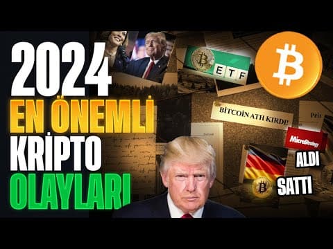 BITCOIN ve KRİPTO PARALAR için 2024 NASIL GEÇTİ? | Dolandırıcılıklar, Yükselişler ve Batışlar