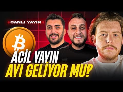 ACİL YAYIN BİTCOİN DÜŞÜYOR | AYI GELDİ Mİ ?