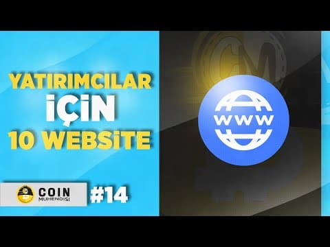 Kripto Para Yatırımcıları için Olmazsa Olmaz | 10 Website | Sıfırdan Eğitim Serisi #14
