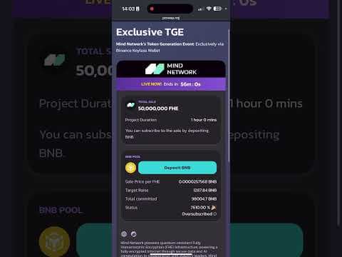 AZ PARASI OLANLAR İÇİN BOL KAZANC FIRSATI | 500 Dolar Kazandık | Mind Network Binance Wallet Katlım