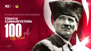 Türkiye Cumhuriyet'i 100. Yaşında!, Mustafa Kemal Atatürk, Bayrak