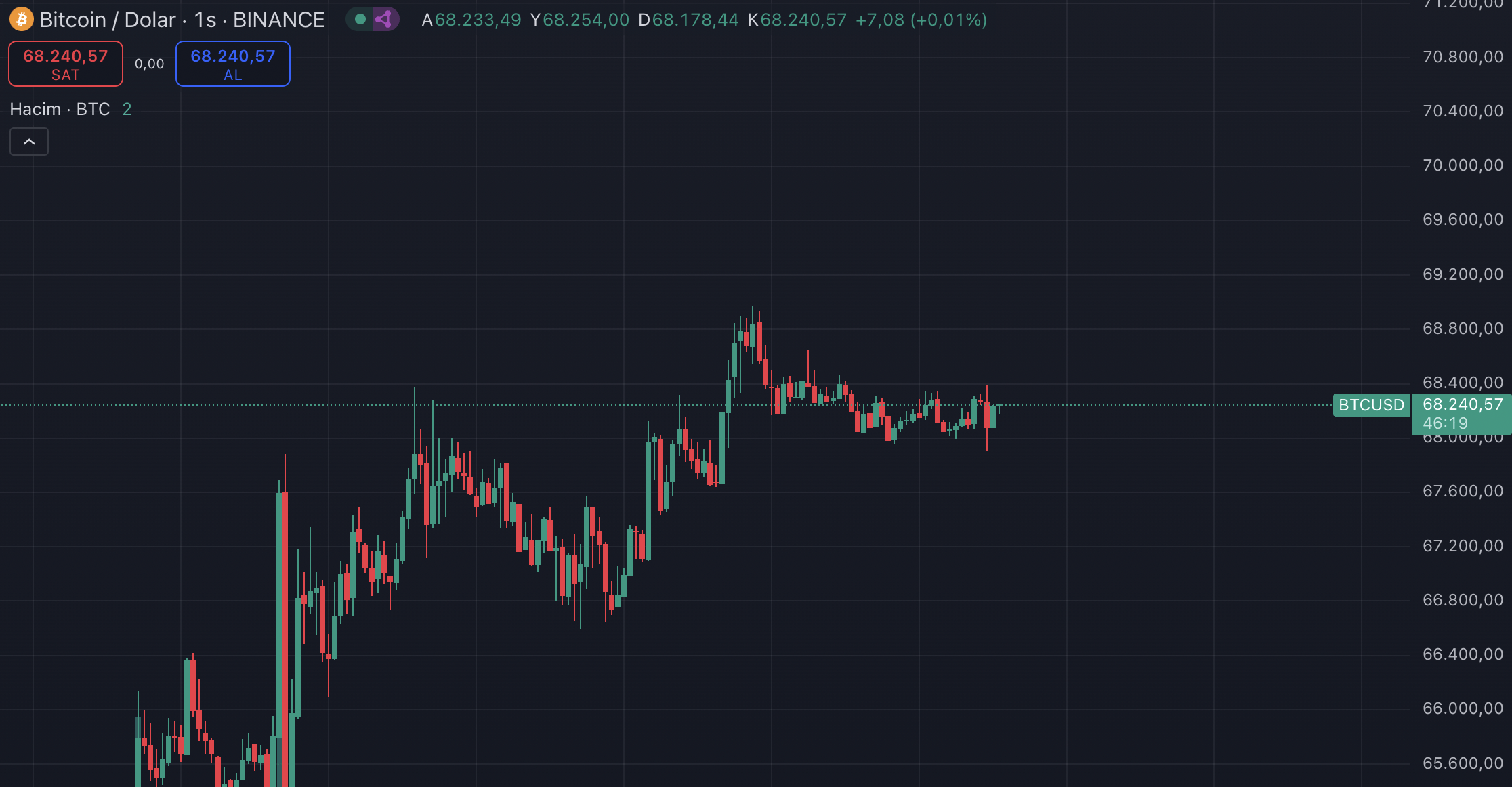 Bitcoin Güncel Grafik