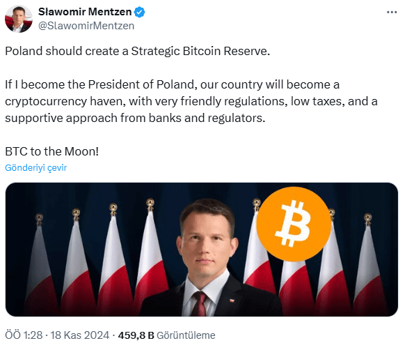 Slawomir Mentzen Bitcoin Tweet