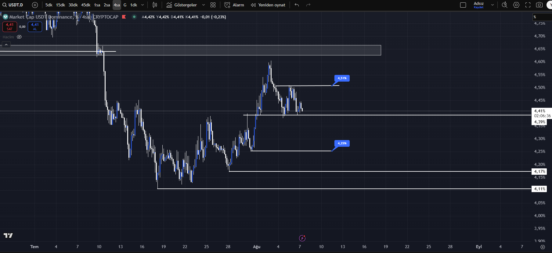usdt teknik görünüm
