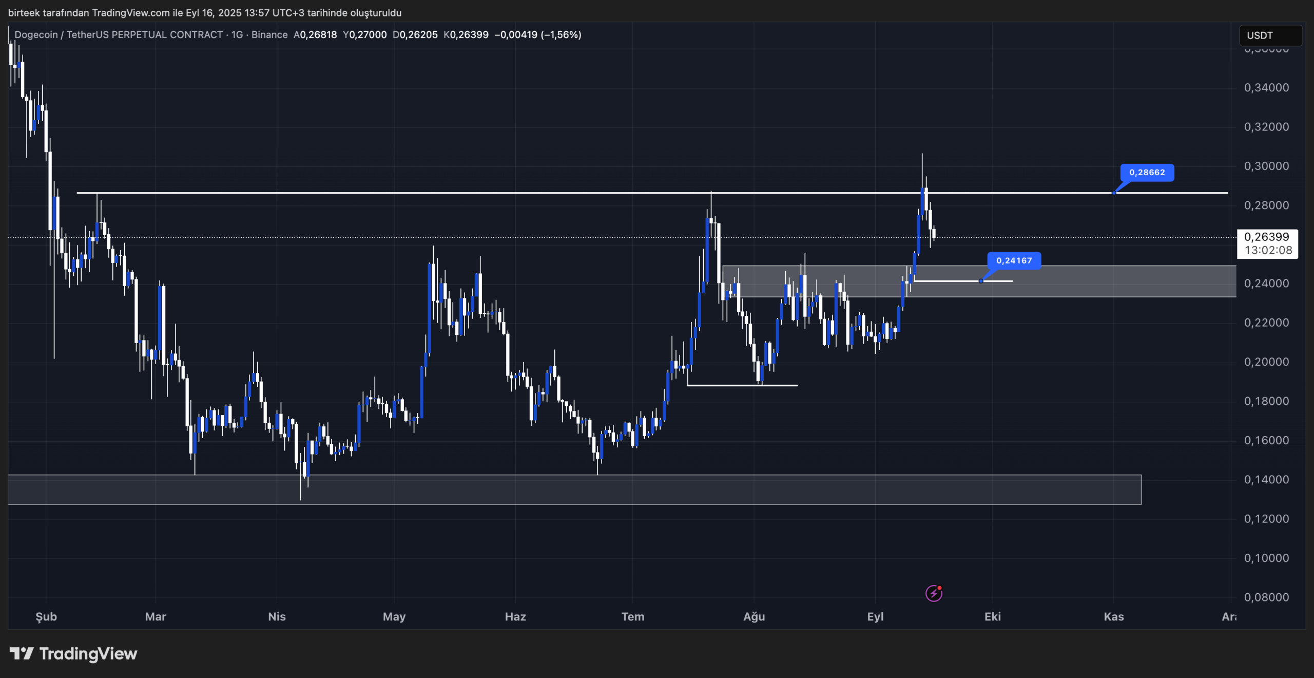 doge coin teknik görünüm