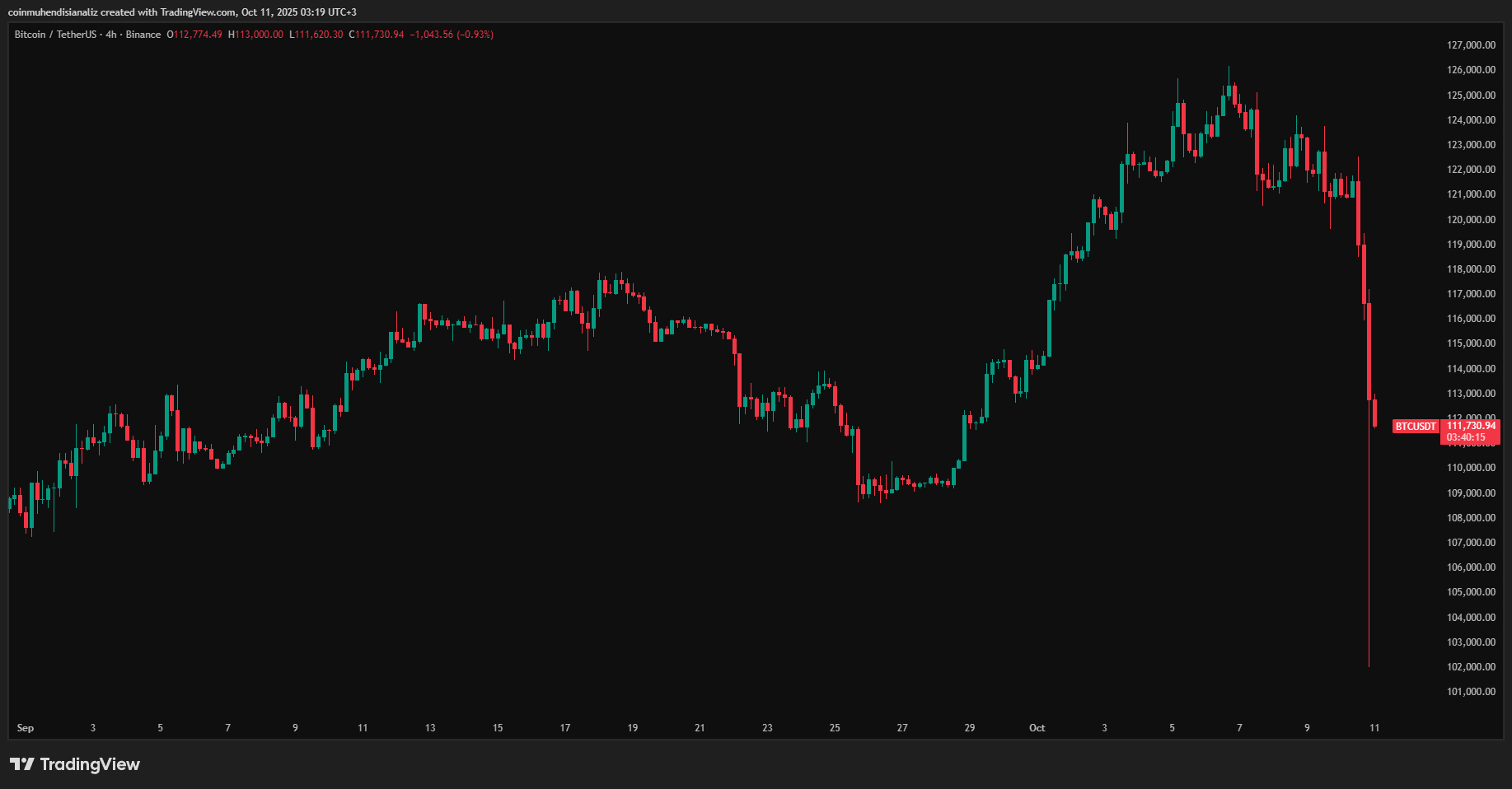 Bitcoin fiyat grafiği