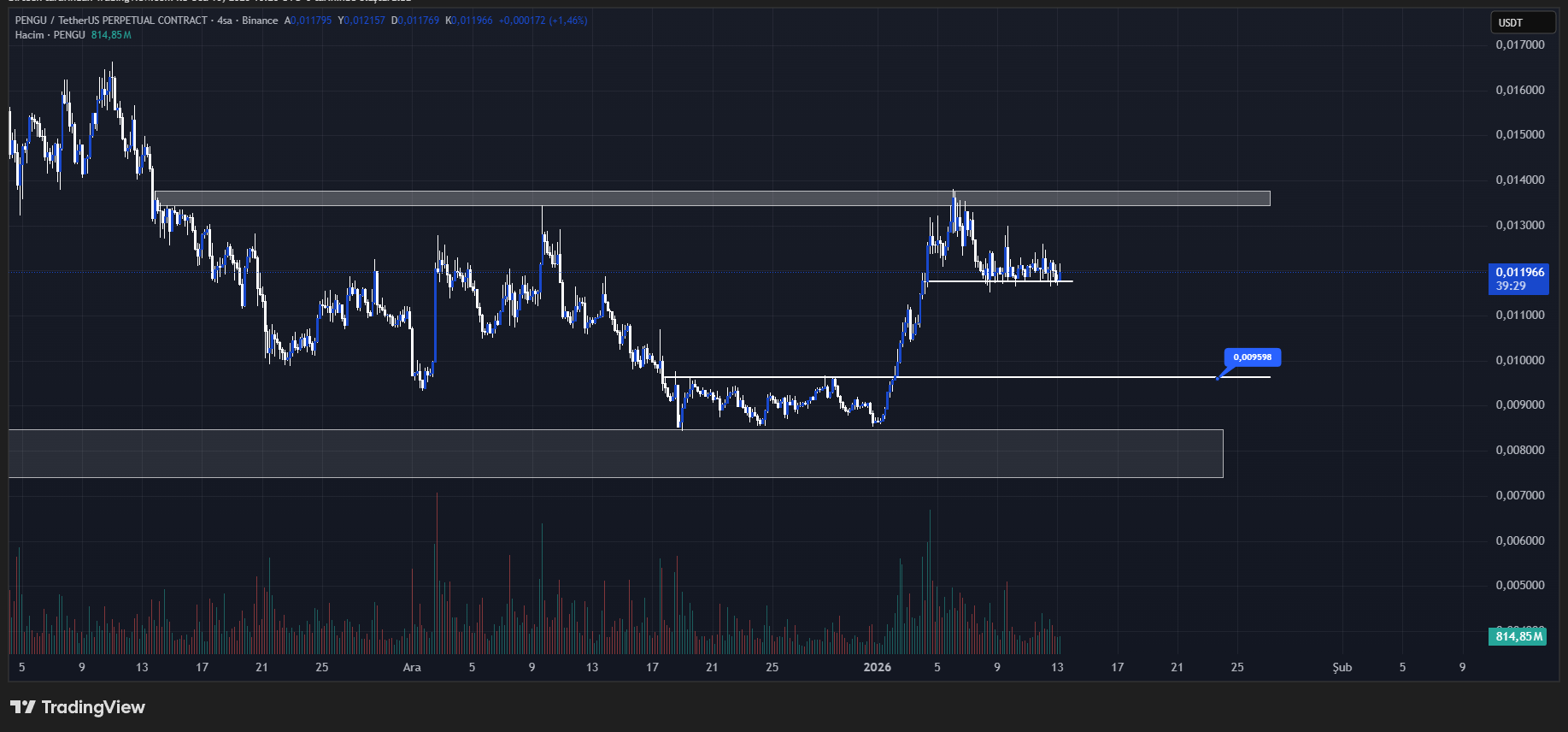 pudgy penguins (pengu) teknik analiz grafiği