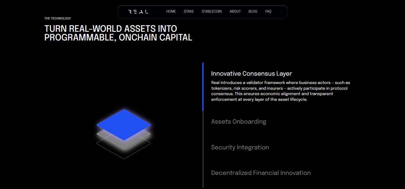 real finance (ASSET) feature