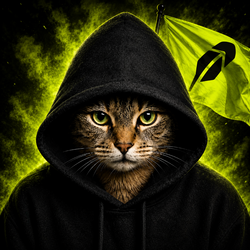 cat in hood altcoin
