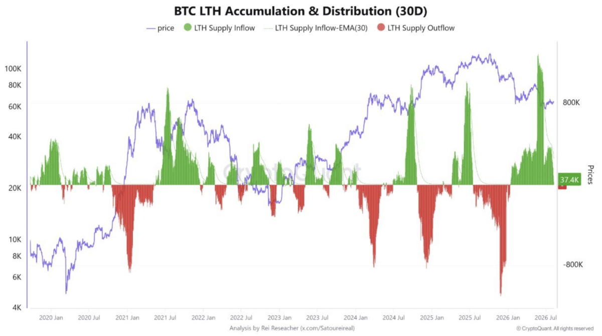 bitcoin lth akümülasyon
