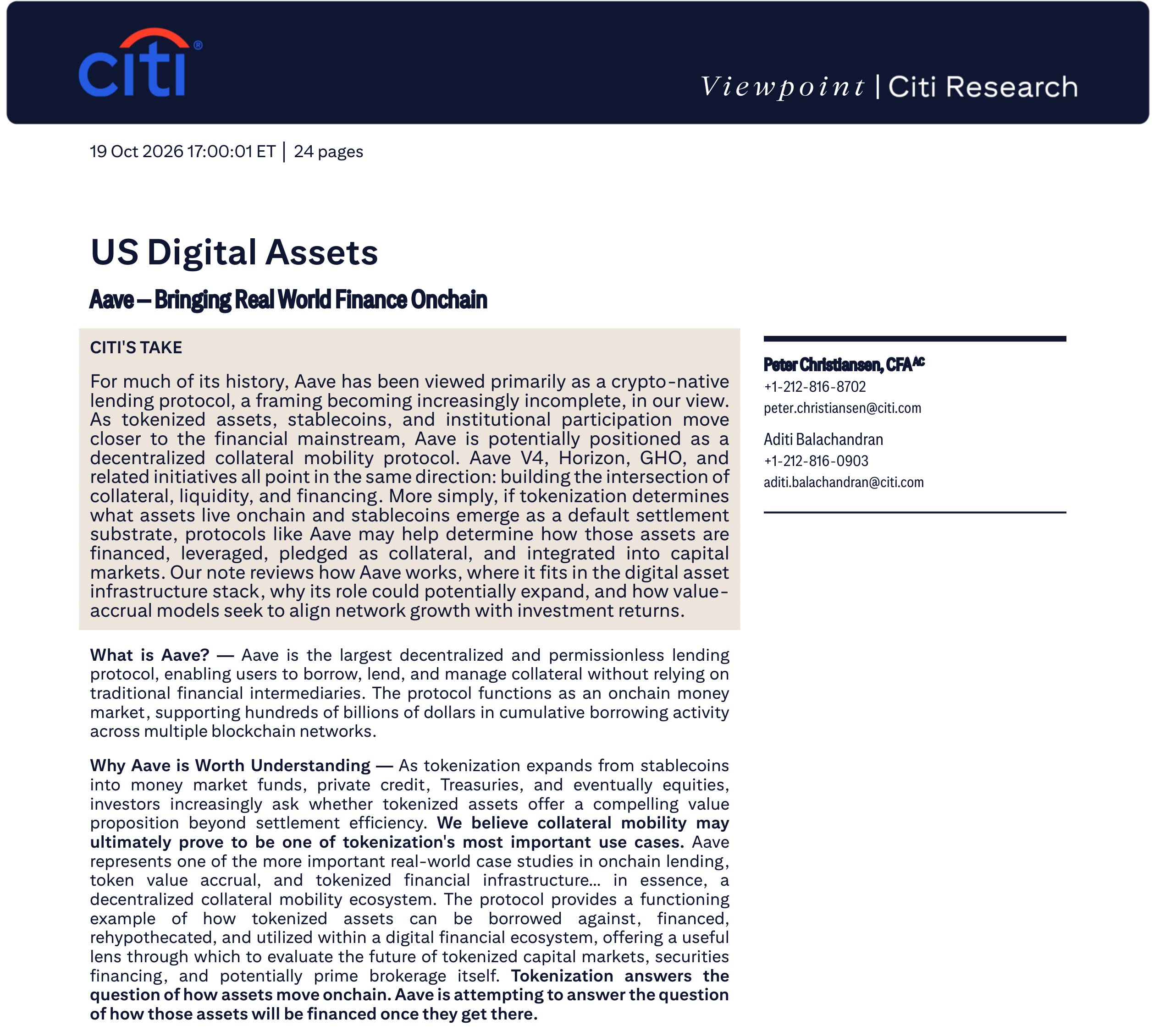 aave coin citi